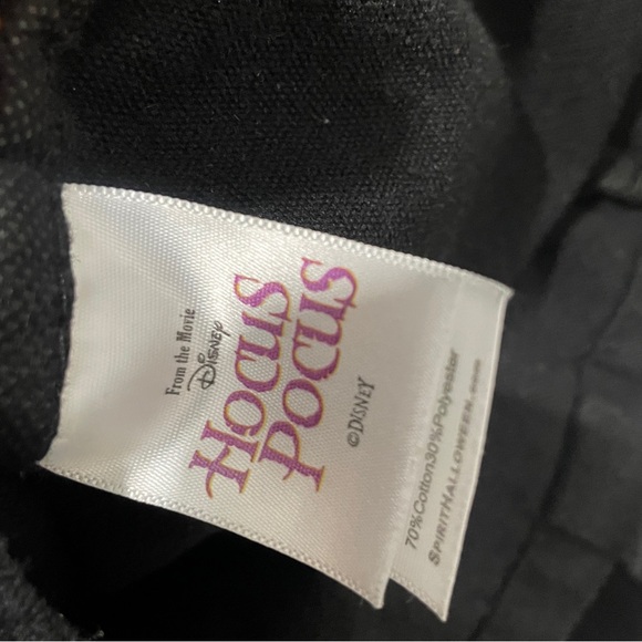 Disney | Hocus Pocus Black Flame Candle Black Canvas Tote Bag Spirit Halloween - Picture 5 of 6